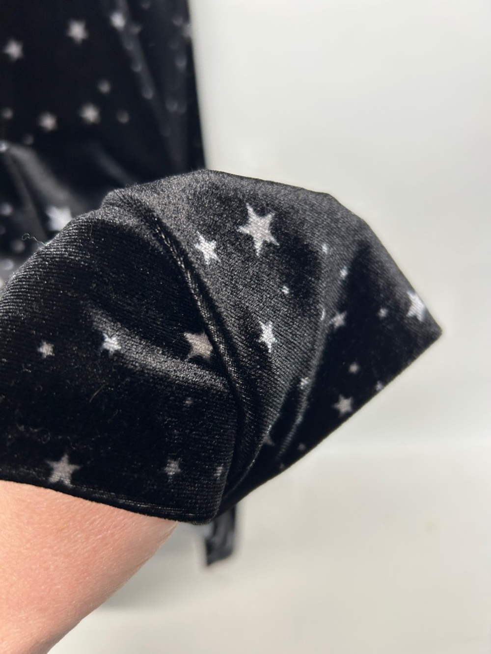 torrid Black Velvet Star-Print Midi Dress 3x has pockets! - Picture 3 of 5